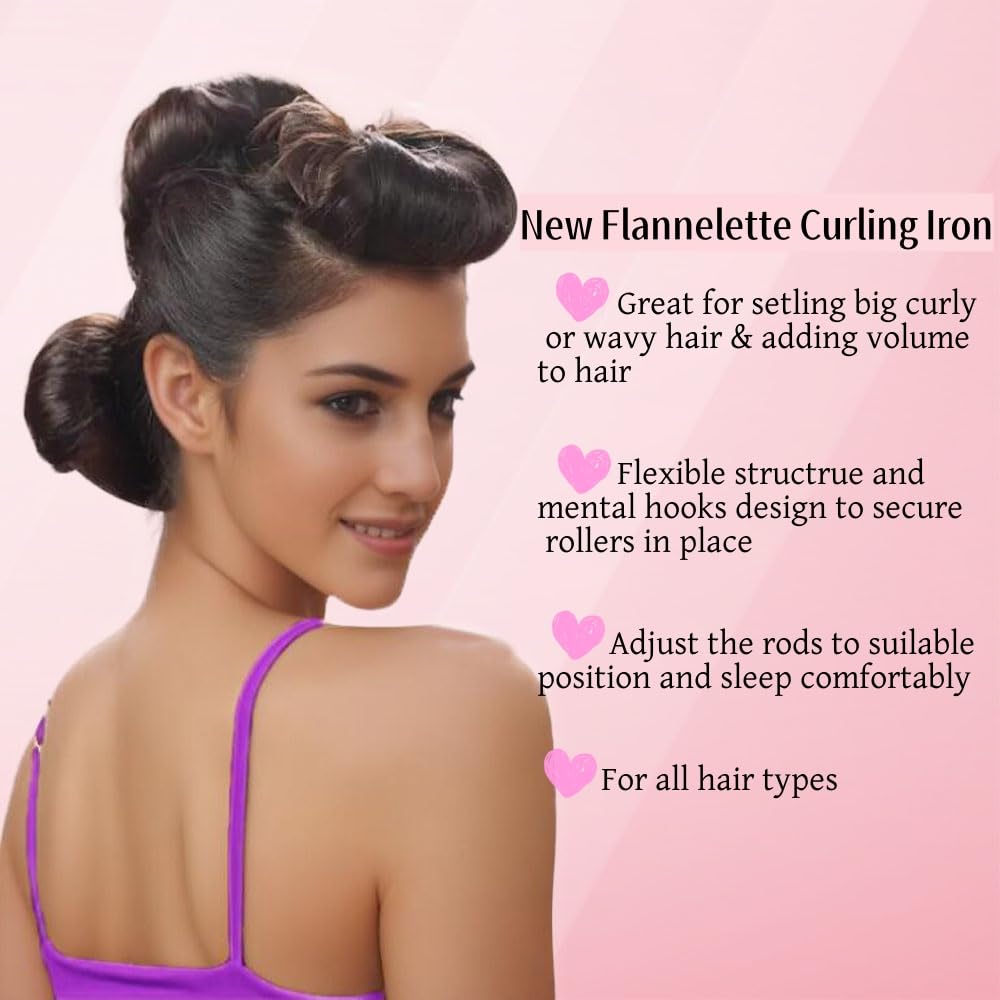 Beautyzkx Heatless Hair Curling Sticks  No Heat Hair Rollers Overnight Soft DIY Wave Hair Curlers Rode Hair Accessories for Women Long &Medium Hair Heatless Hair Curlers to Sleep In 3PCS